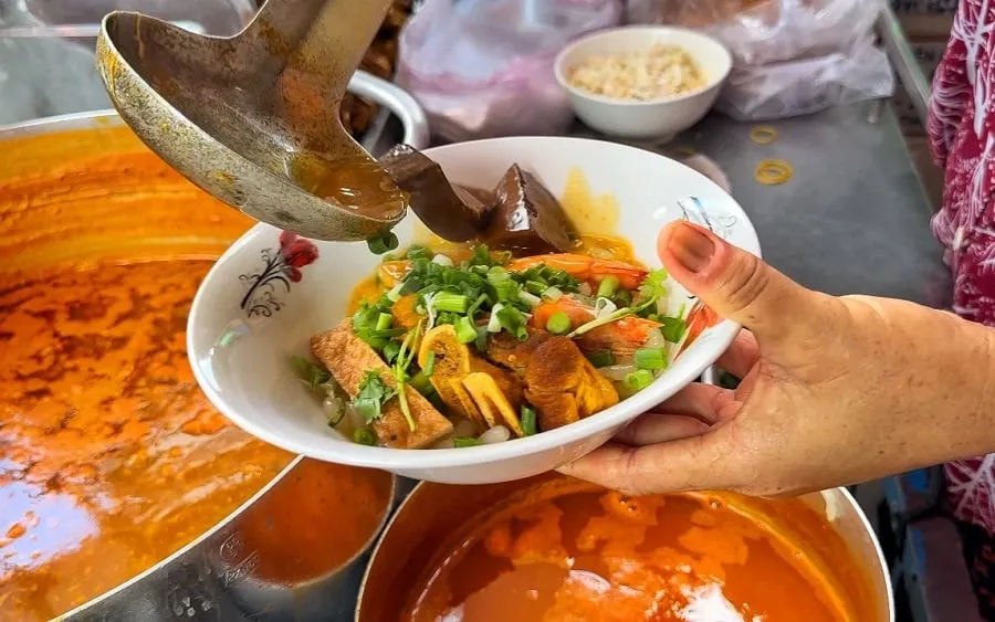 Vermicelli with fish sauce has a special flavor different from other types of vermicelli