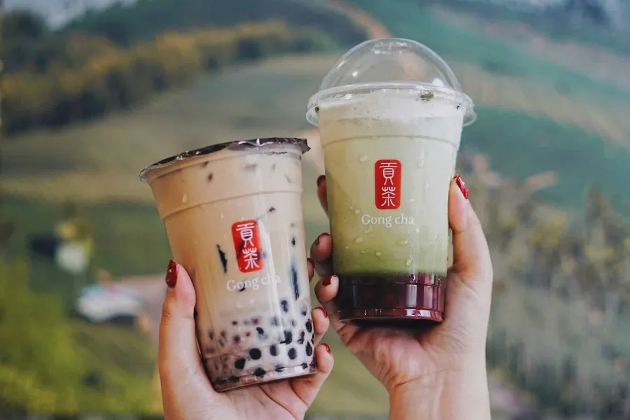 Gong cha with many flavors