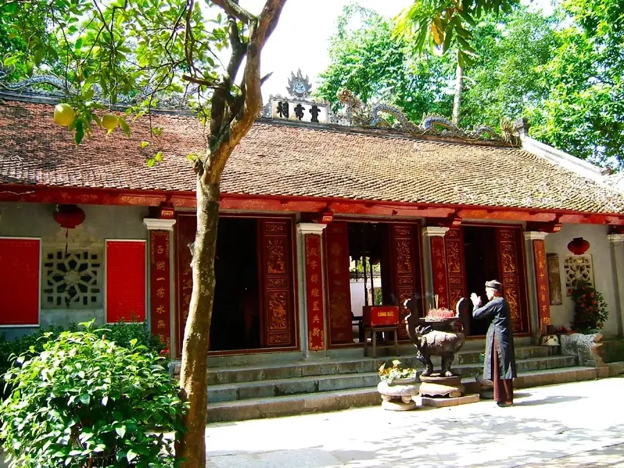 The architecture of Voi Phuc Temple brings back the ancient features of the ups and downs of ancient Thang Long