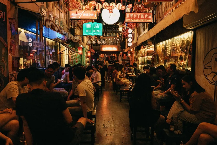 Beer Alley is a favorite place for those who like to gather with friends