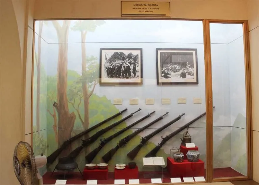 The artifacts are displayed and carefully preserved