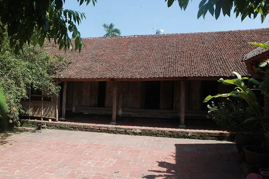 Ancient house space under gentle sunlight