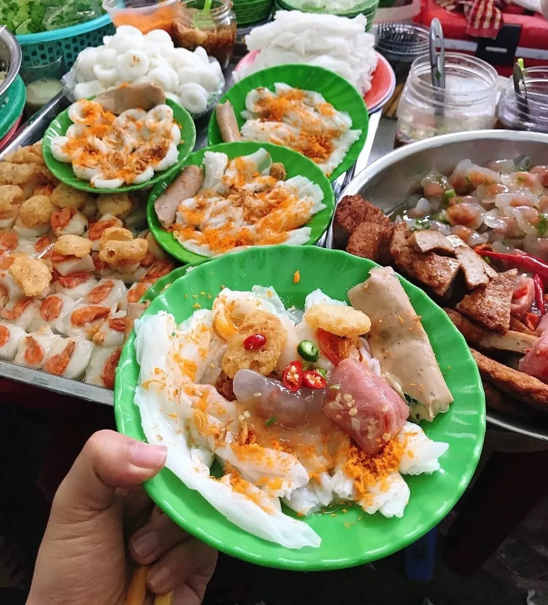 You should try the cakes at the market
