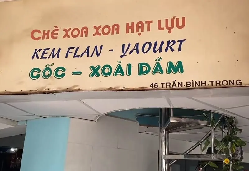Chè xoa xoa hạt lựu trần bình trọng