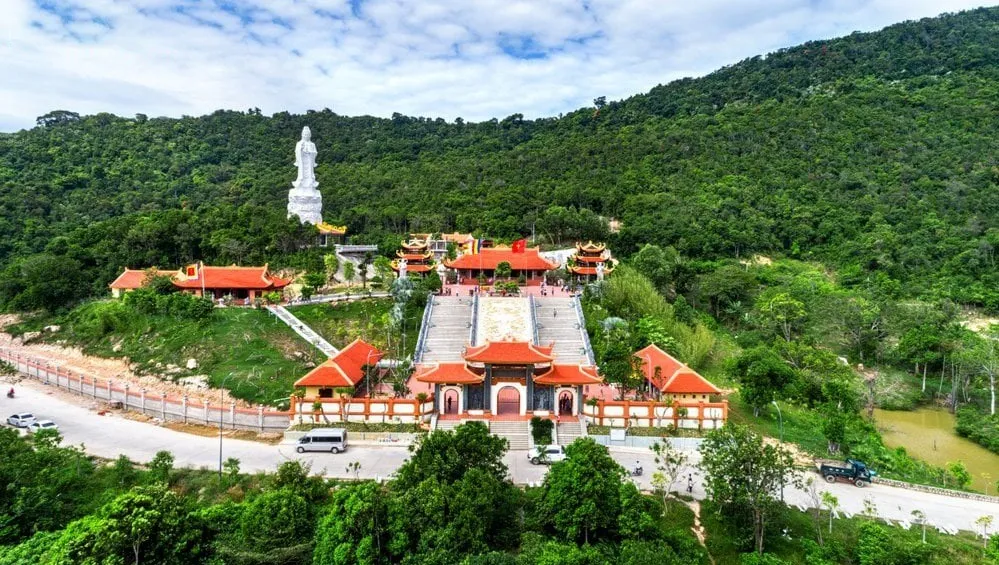 Beautiful scenery at phu quoc national pagoda