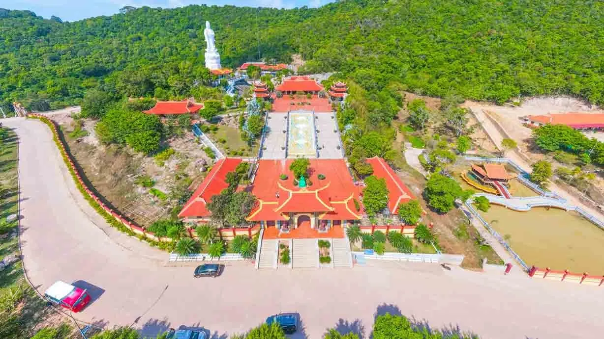 Beautiful scenery at phu quoc national pagoda
