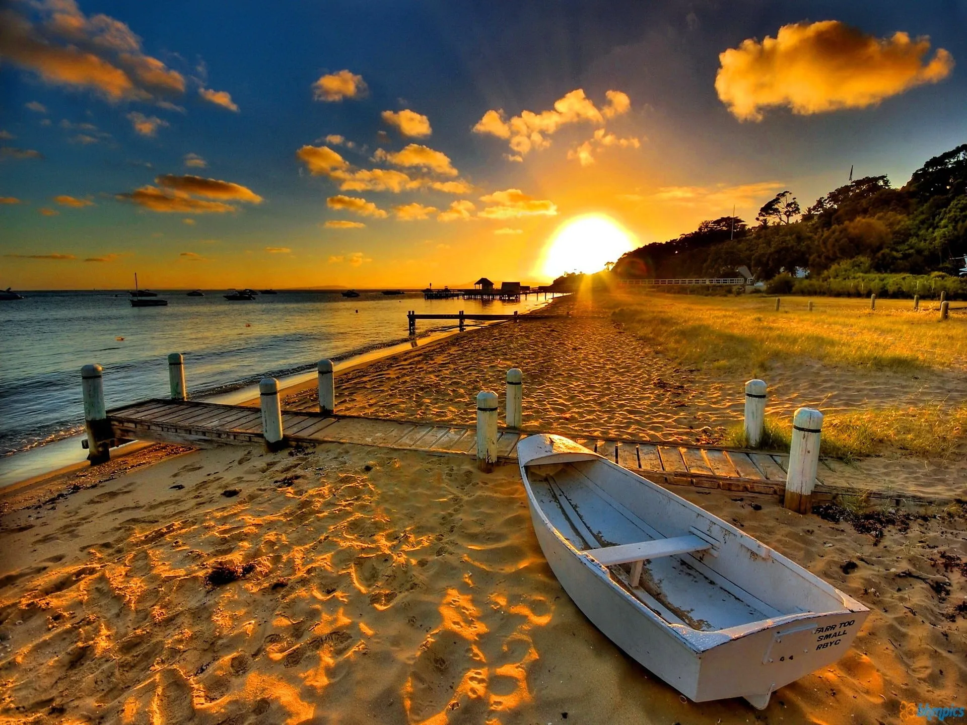 Watching the sunset on the sea in Phu Quoc