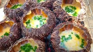 Grilled Sea Urchin with Scallion Oil A Creamy Delight