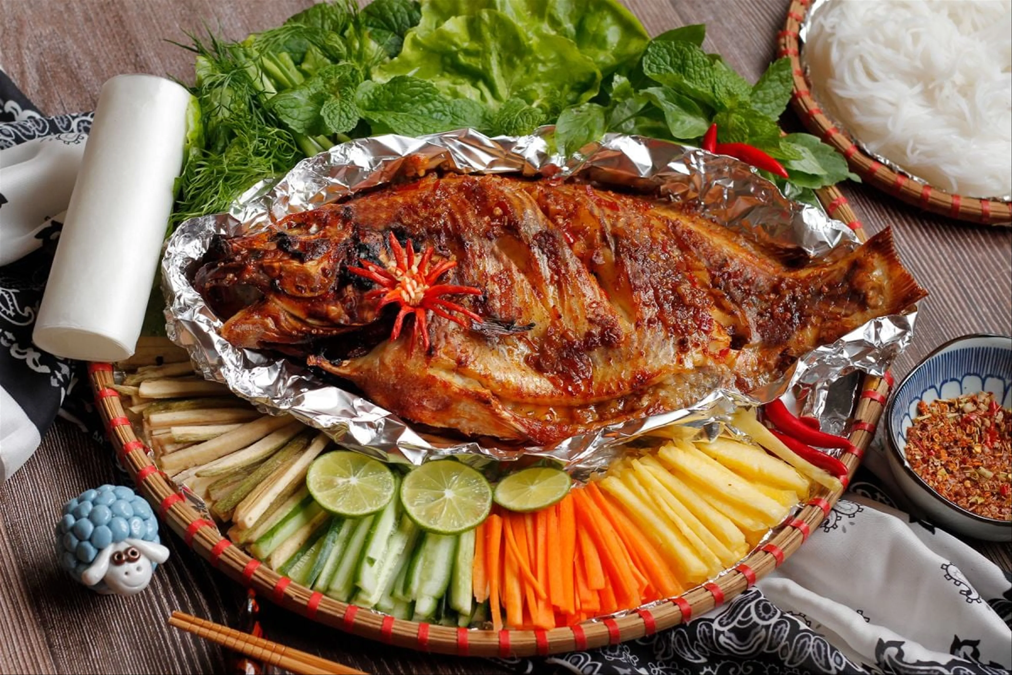 Grilled Anchovy Fish Phu Quoc Seafood Specialty