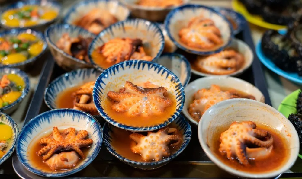 Delicious seafood at Bai Thom Phu Quoc