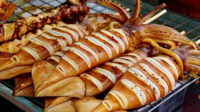 Mực trứng nướng thơm ngon