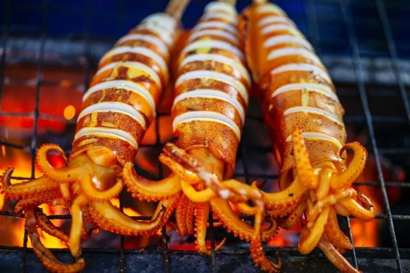 Mực trứng nướng béo ngạy
