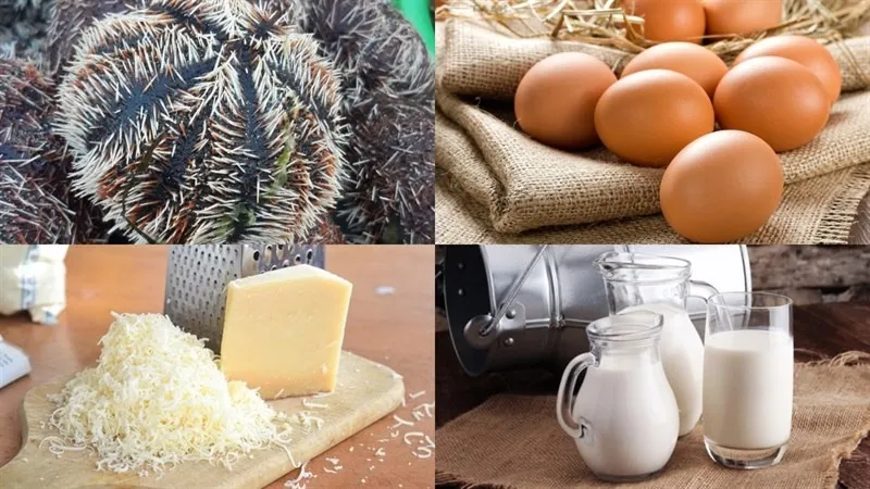 Nguyên liệu chuẩn bị cho món nhum nướng mỡ hành