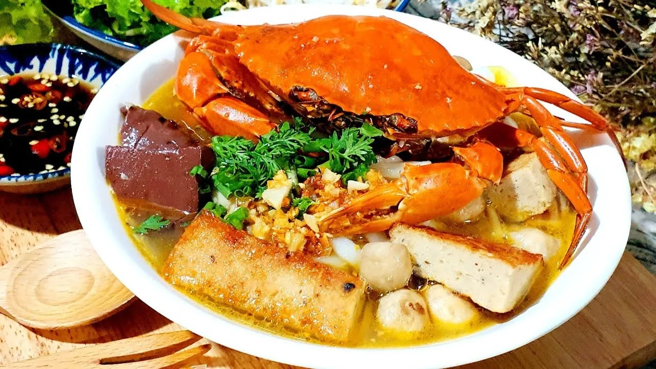 Delicious and nutritious crab blood pudding