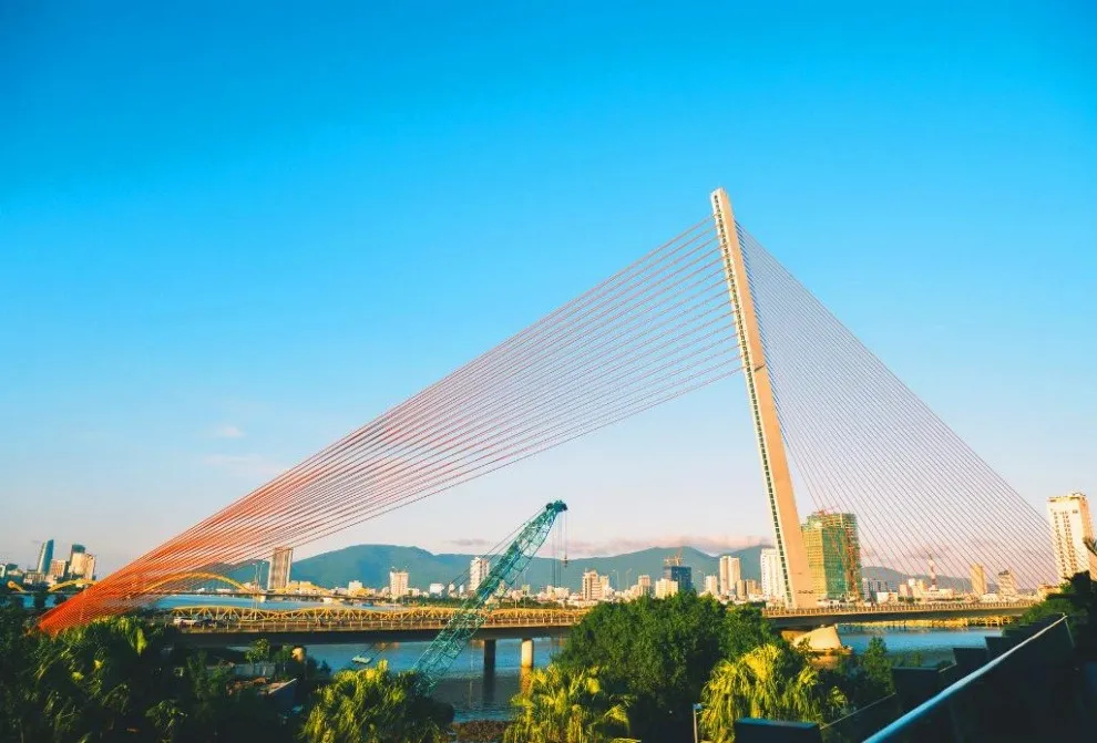 The beauty of dragon bridge da nang