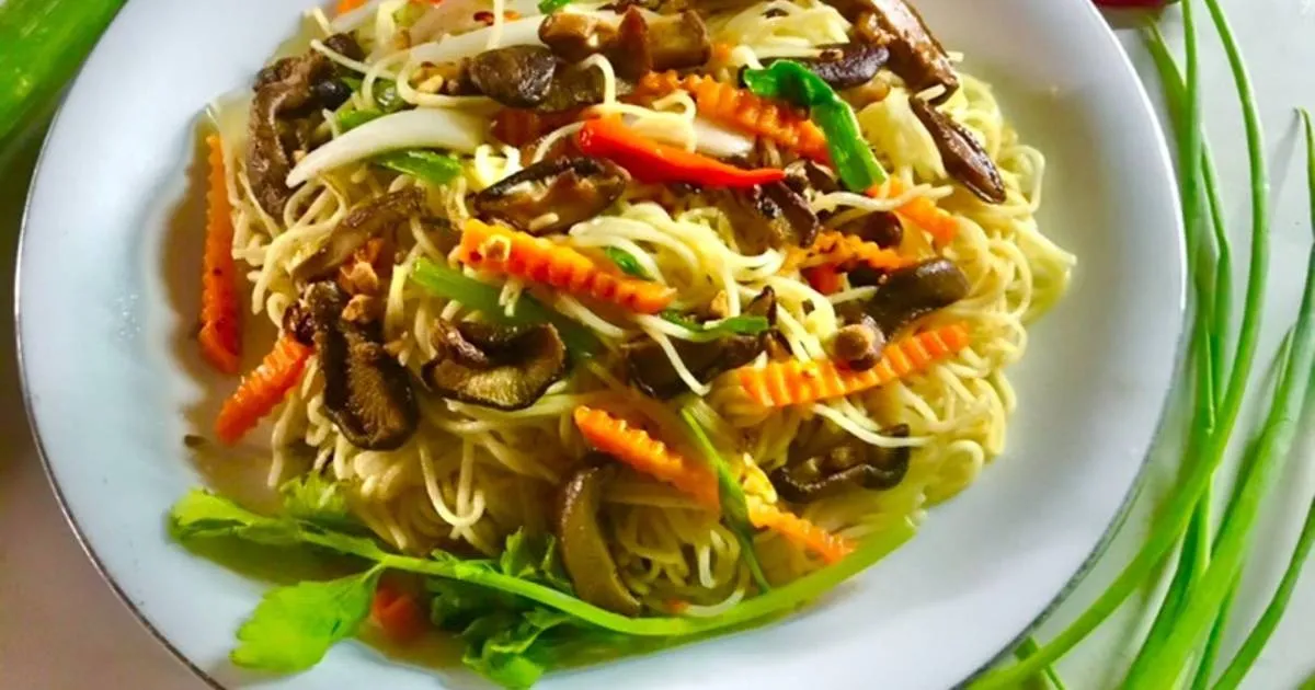 Nâm hương xào rau củ