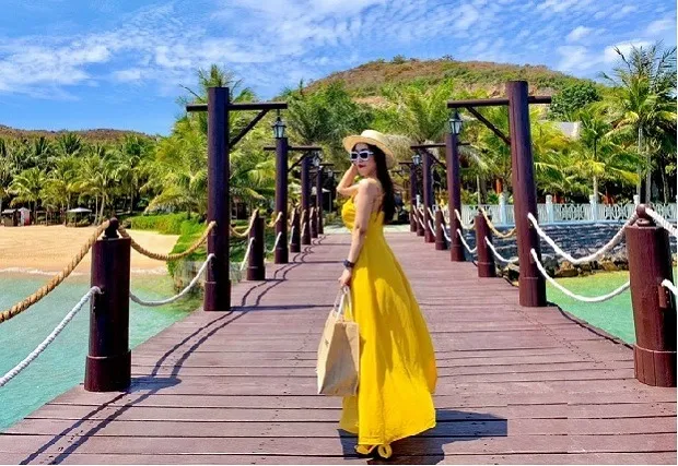 Check in tại hòn tằm Nha Trang