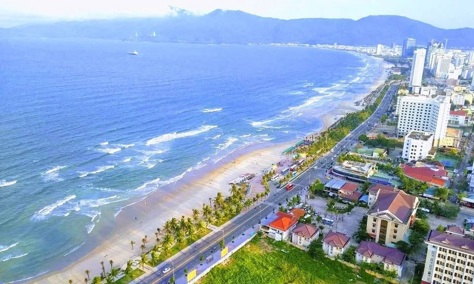 My Khe beach seen from above