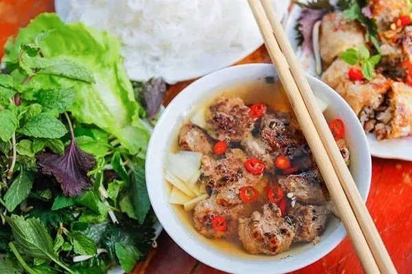 Bún chả tôm &nbsp;món ngon hấp dẫn