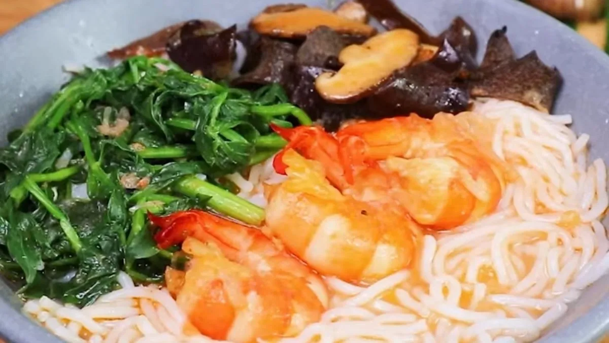 Bún tôm thơm ngon hấp dẫn