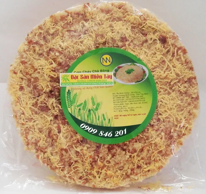 Nha Trang Crispy Rice with Shredded Pork