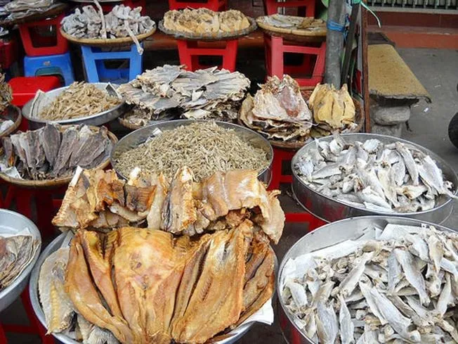 Hải sản khô của Nha Trang