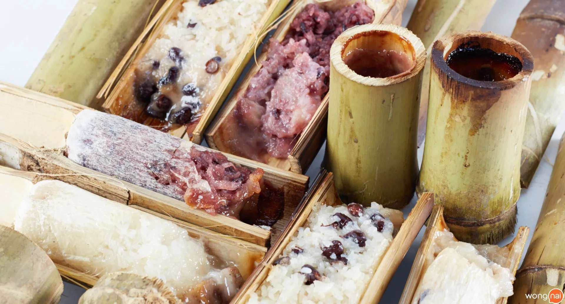 Bamboo tube hot pot ice cream