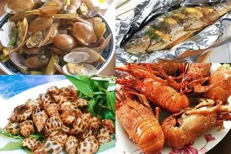 Hải sản thơm ngon hấp dẫn