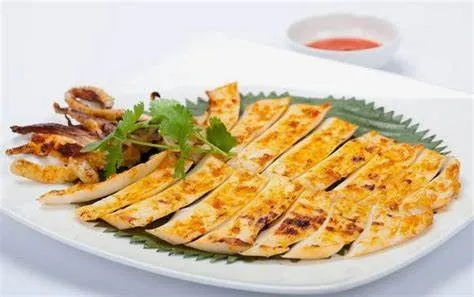 Mực nướng mỡ hành