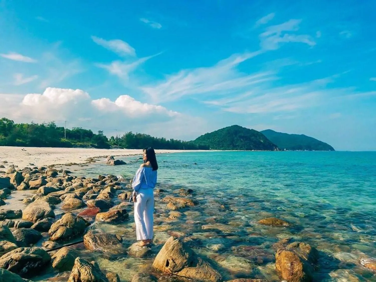 Check in tại đảo Minh châu