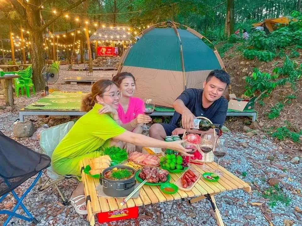 Camping at Yen Trung Lake, Uong Bi, Quang Ninh