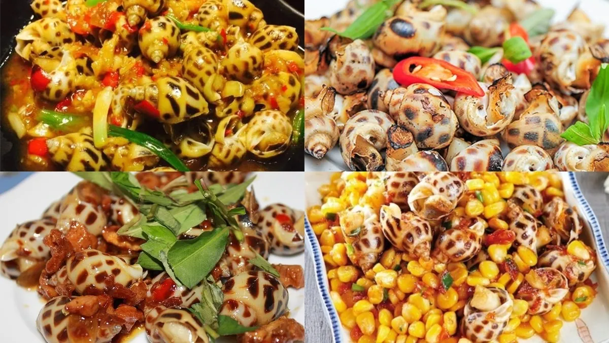Delicious and attractive snails