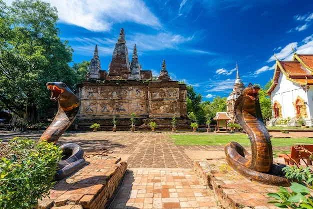 Premium Photo | Wat chet yot, seven pagoda temple in chiang mai, thailand