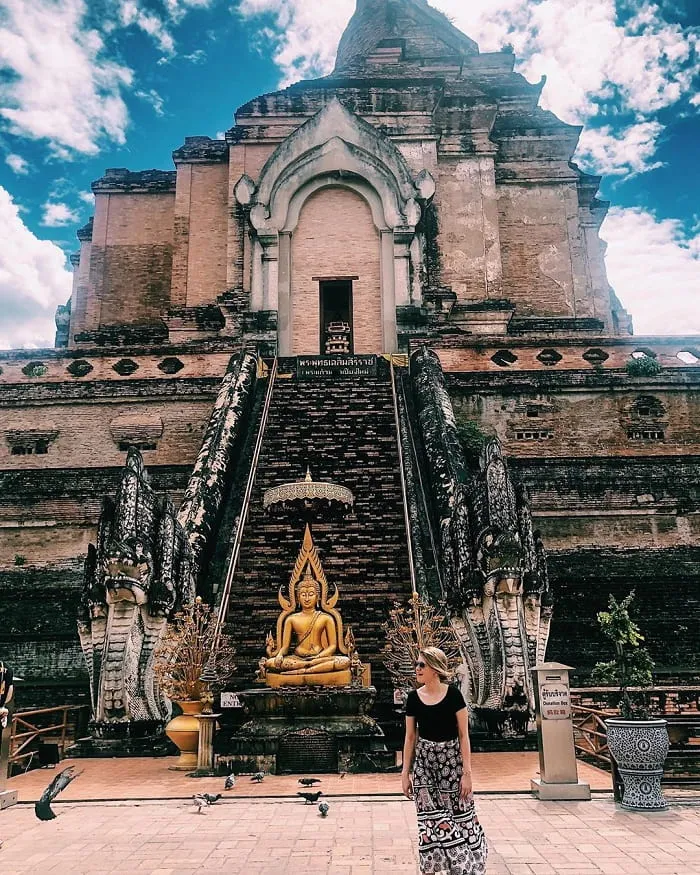 Cổ kính ngôi chùa Chedi Luang ở Chiang Mai