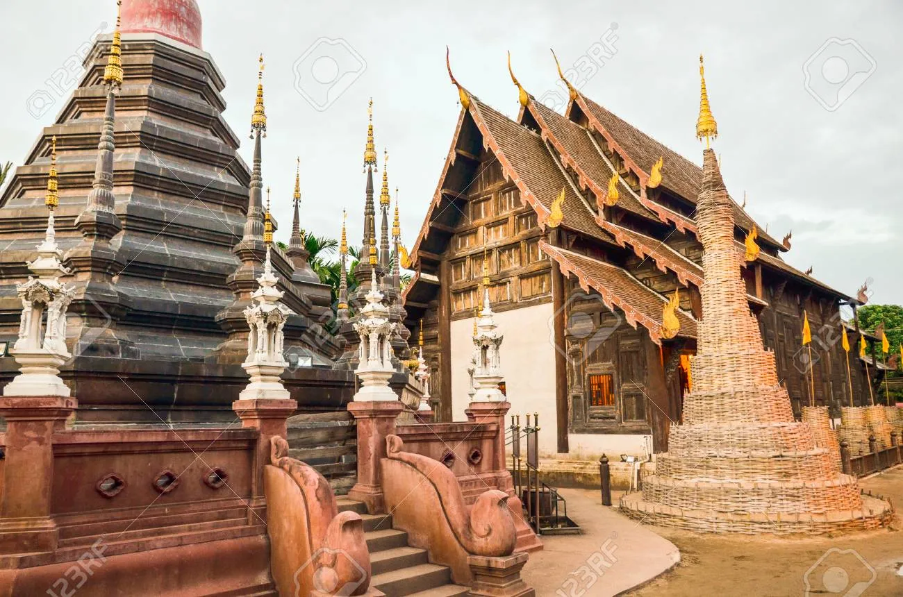 A Chedi Locate In Wat Phan Tao, Chiang Mai, Thailand Stock Photo, Picture And Royalty Free Image. Image 67279956.