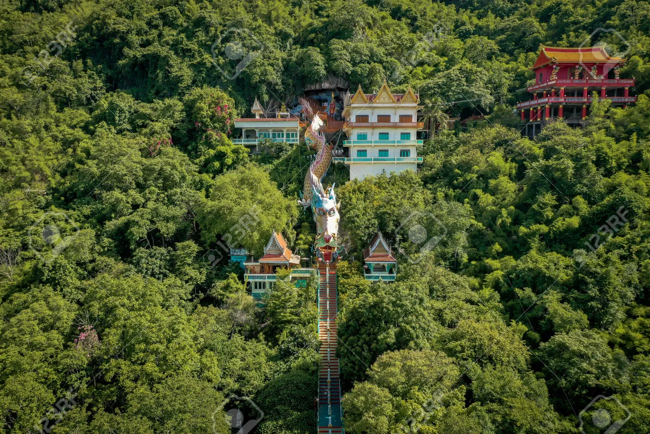 Wat Ban Tham Temple And Cave In Kanchanaburi, Thailand Stock Photo, Picture And Royalty Free Image. Image 171762955.
