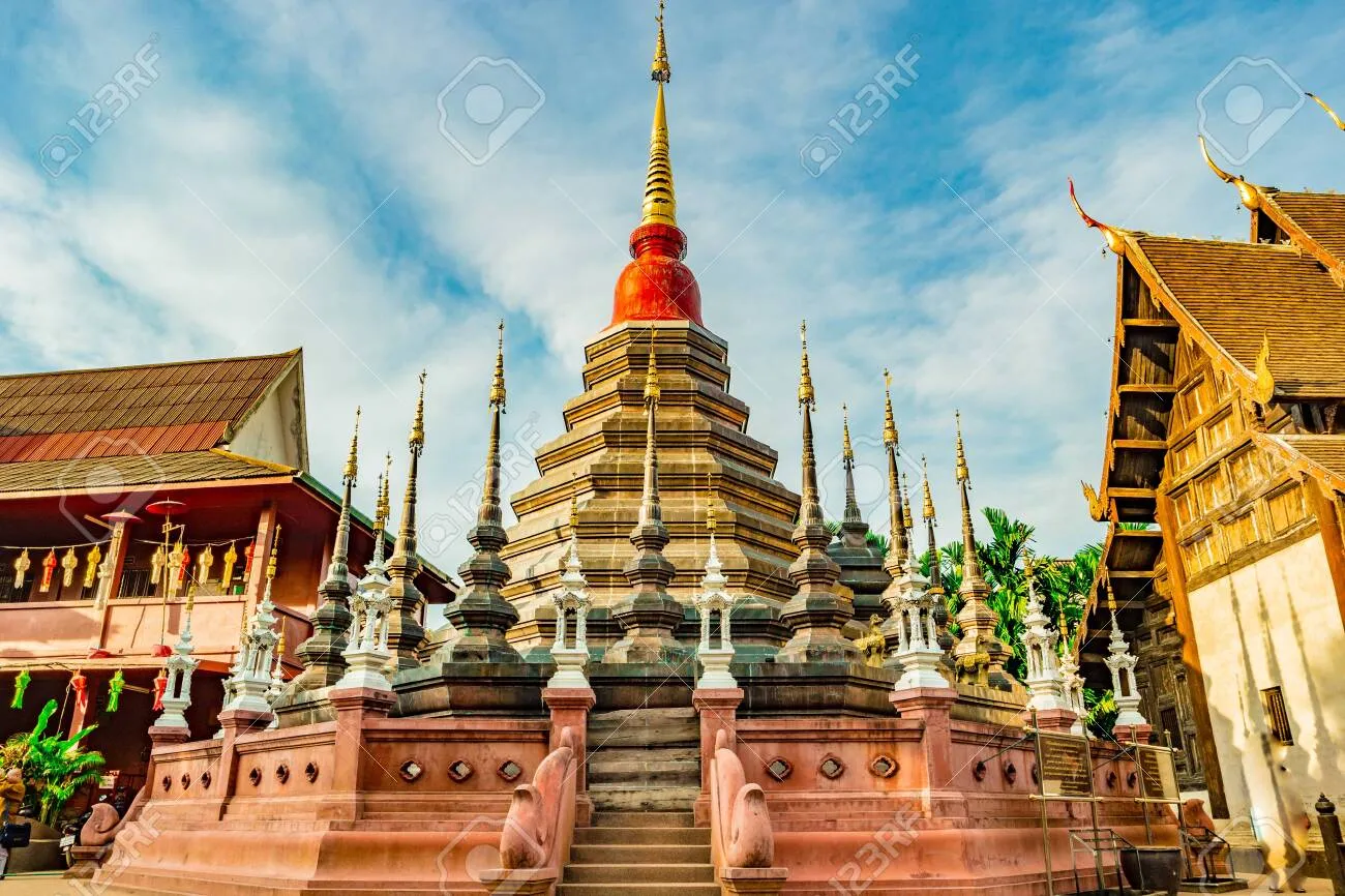 Buddhist Temple Wat Phan Tao, Chiang Mai, Thailand Stock Photo, Picture And Royalty Free Image. Image 120240330.
