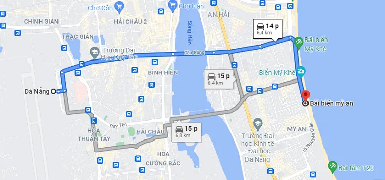 Vị trí của biển Bắc Mỹ An