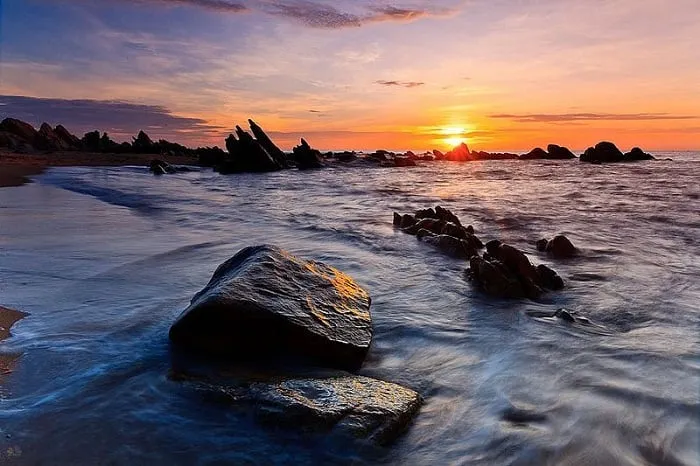 bình minh trên bãi Rạng