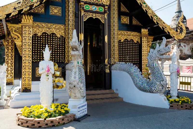 Wat Inthakhin Sadue Muang; Thailand Stock Image - Image of travel, culture: 127826407