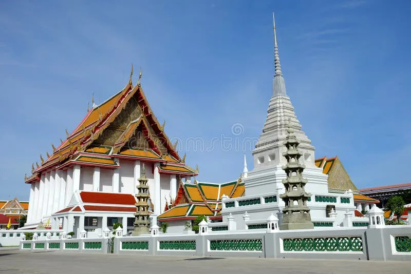 Wat Kalayanamitr Temple Where is a Famous Landmark of Bangkok. Stock Photo - Image of thai, building: 185305404