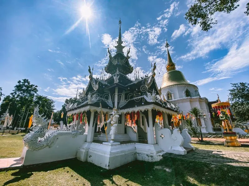 Wat Pa Dara Phirom Phra Aram Luang in Mae Rim, Chiang Mai Province, Thailand Stock Image - Image of grass, dara: 212796837