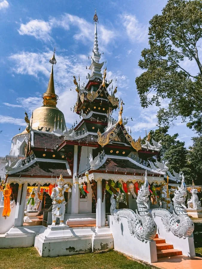 Wat Pa Dara Phirom Phra Aram Luang in Mae Rim, Chiang Mai Province, Thailand Stock Photo - Image of history, culture: 212800266